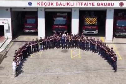 Bursa itfaiyesi’nden milli takımımıza anlamlı destek