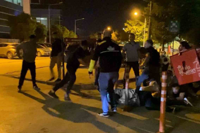 Sokak ringe döndü, yumruklar havada uçuştu