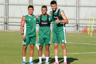 Bursaspor'un yeni transferleri idmanda!