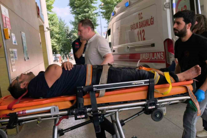 İnegöl’de yük asansörüne sıkışan işçi yaralandı