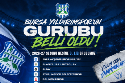 Bursa Yıldırımspor'un 3. Lig rakipleri belli oldu!