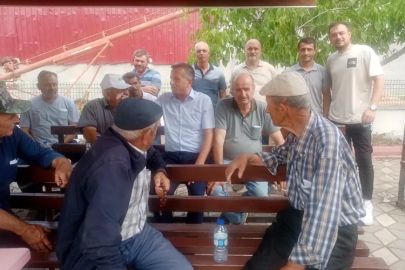 Osman Aydın çiftçiyi ziyaret etti