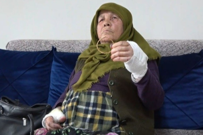 Yaşlı kadına bıçakla gasp
