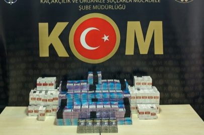 590 paket kaçak sigara sigara yakalandı