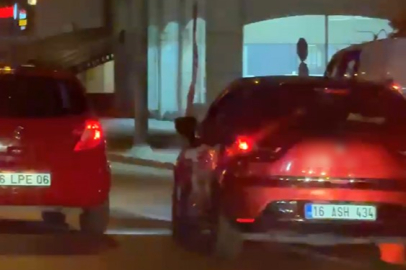 Makas atarak trafiği tehlikeye soktu, gözden kayboldu