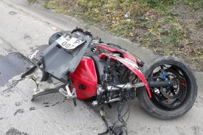 Arnavutköy'de motosiklet kazası
