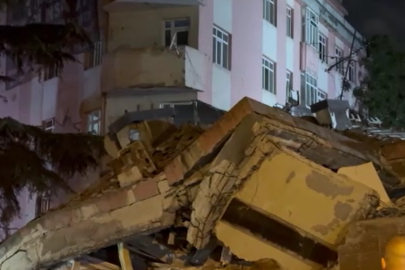 Bahçelievler’de 4 katlı boş bina çöktü