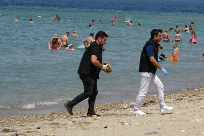 Çanakkale'de plajda savaştan kalma olduğu değerlendirilen askeri mühimmat bulundu