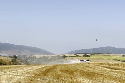 İnegöl'de orman yangını; Havadan ve karadan müdahale başlatıldı