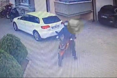 Kendi motosikleti gibi bindi, vitesi boşa atıp götürdü
