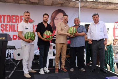 Kurtdere'de 3. Karpuz Şenliği renkli görüntülere sahne oldu