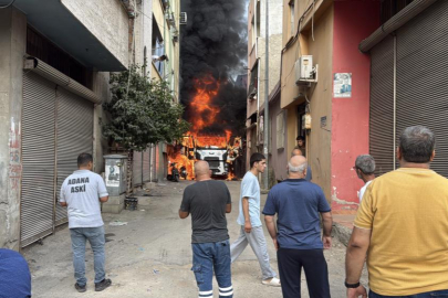 Çay içmeye giden ASKİ ekiplerinin vidanjörü yandı, mahalleli canını zor kurtardı