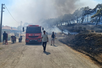 Kazdağları eteklerinde yangına 9 uçak 6 helikopter ile müdahale ediliyor