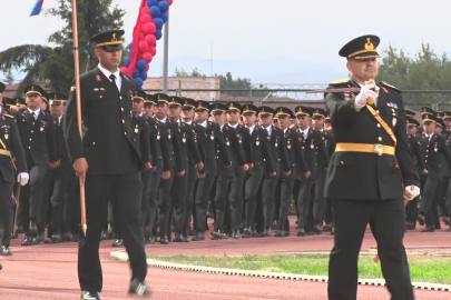 Işıklar Jandarma Astsubay Meslek Yüksekokulu'nda mezuniyet coşkusu