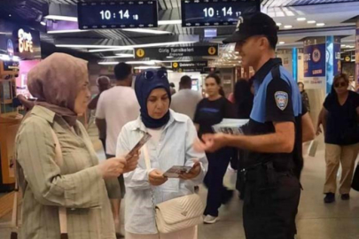 Bursa’da polis ekiplerinden vatandaşlara güvenlik bilgilendirmesi