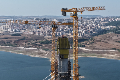 Kanal İstanbul'lun ilk köprüsünde 250 tonluk dev operasyon
