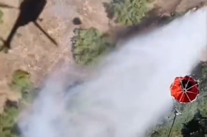 Sındırgı'daki yangına 6 uçak, 6 helikopter ve 45 arazöz ile yoğun müdahale