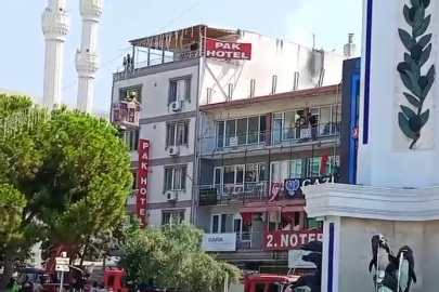 Gemlik'de pasajın çatısında yangın paniği