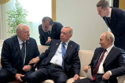 Erdoğan, Putin ve Lukaşenko'dan samimi görüşme