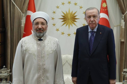 Cumhurbaşkanı Erdoğan, Diyanet İşleri Başkanı Arpaguş’u kabul etti
