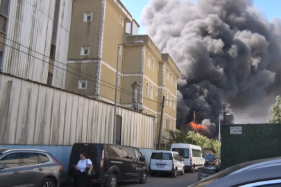 Deri sanayi bölgesinde büyük fabrika yangını