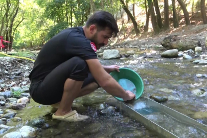 Türkiye’de altın çok arayan yok...Derelerde her gün 5 gram altın çıkarıyorlar