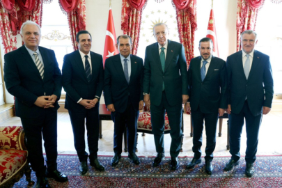 Cumhurbaşkanı Erdoğan, 4 spor kulübü başkanını kabul etti