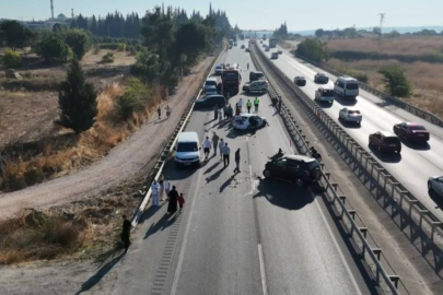 Tırdan dökülen mazot ortalığı savaş alanına çevirdi: 10 araç birbirine girdi