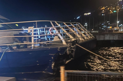 İDO deniz otobüsü Mudanya İskelesi’ne çarptı