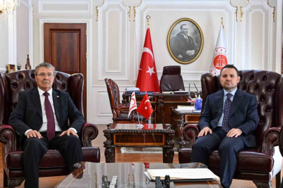 Adalet Bakanı Akın Gürlek, KKTC Başbakanı Ünal Üstel ile bir araya geldi