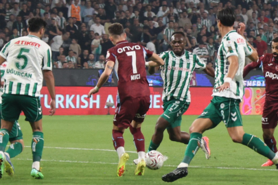Konyaspor puanla tanıştı Trabzonspor deplasmanda tek golle mağlup oldu