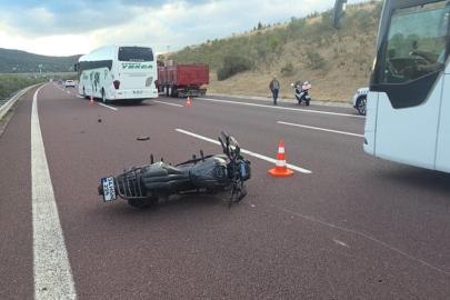 Kamyona çarpan motosiklet sürücüsü hayatını kaybetti
