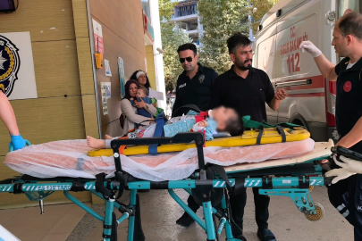 2 yaşındaki çocuk 3. kattan beton zemine düştü