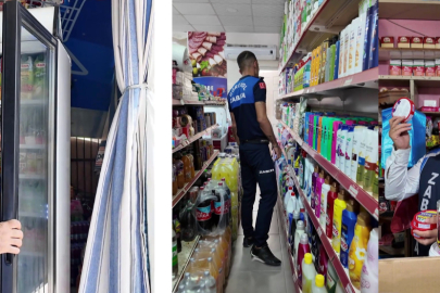 Okul çevresindeki iş yerinde son kullanma tarihi geçmiş ürün satan marketçi kendini "yeni bitmiş" diyerek savundu