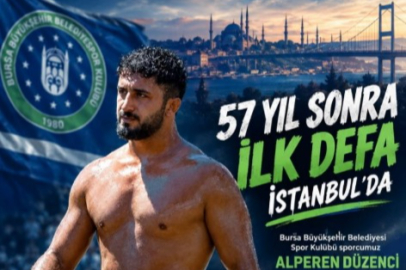 Büyükşehir güreşçisi tarihi er meydanında