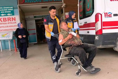 Elini motorlu testereye kaptıran 61 yaşındaki adam yaralandı