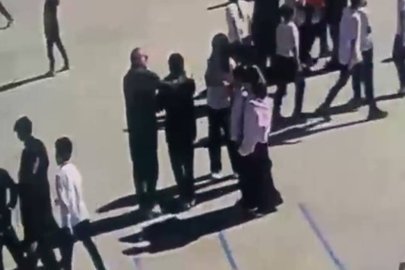 Öğretmenin hayat kurtaran manevrası güvenlik kamerasında