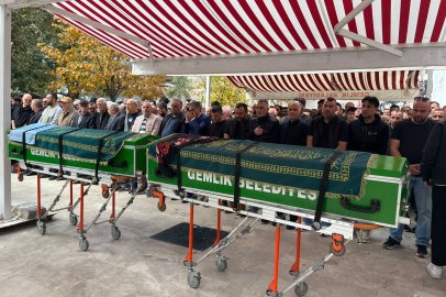 Gemlik'te cinayet kurbanı çift toprağa verildi