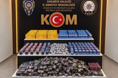 Sakarya'da binlerce paket kaçak sigara ve tütün ele geçirildi