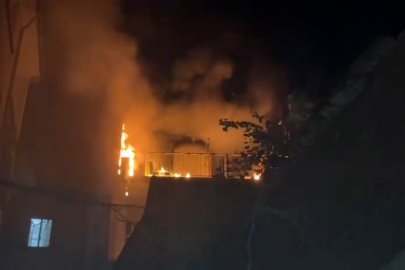 Bursa’da balkonunda çıkan yangın eve sıçramadan söndürüldü