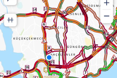 İstanbul'da yağmur trafiği: Yoğunluk yüzde 87 oldu