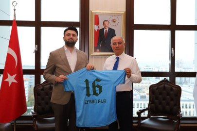 Enes Çelik'ten Efkan Ala'ya ziyaret