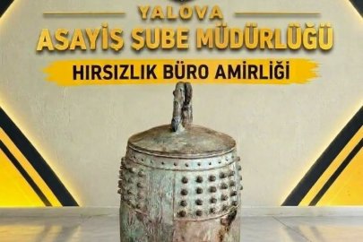 Yalova'da çalınan Japon Barış Çanı bulundu, 2 şüpheli tutuklandı