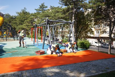 Yıldırım’da parklara kış bakımı