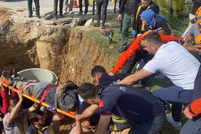 Bilecik'te kanalizasyon çalışmasında göçük altında kalan işçi kurtarıldı