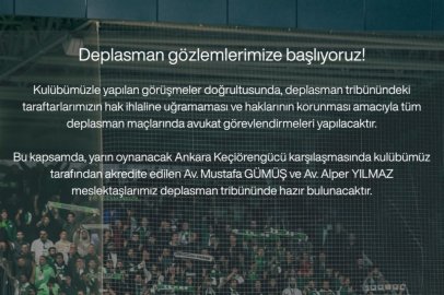 Bursasporlu Hukukçular Derneği'nden deplasman tribünlerine yeni uygulama