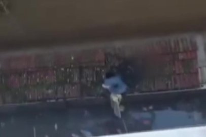 Küçükçekmece’de sarkıttıkları çarşafla pencereden inmeye çalışan 2 çocuk 4’üncü kattan düşerek yaralandı