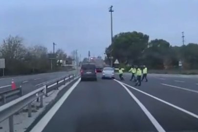 Trafiği birbirine katan uyuşturucu kuryesi film gibi kovalamaca ile yakalandı