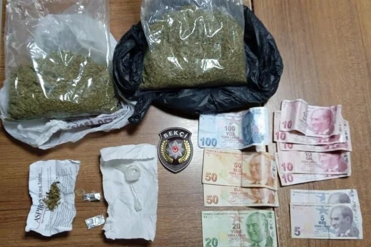 Bursa'da bekçiler uyuşturucu yakaladı
