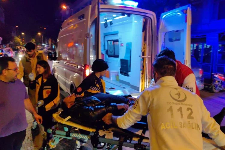 Bursa'da motosiklet sürücüsü ölümden döndü